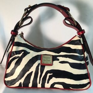 Sooner & Bourke Leather Zebra Satchel